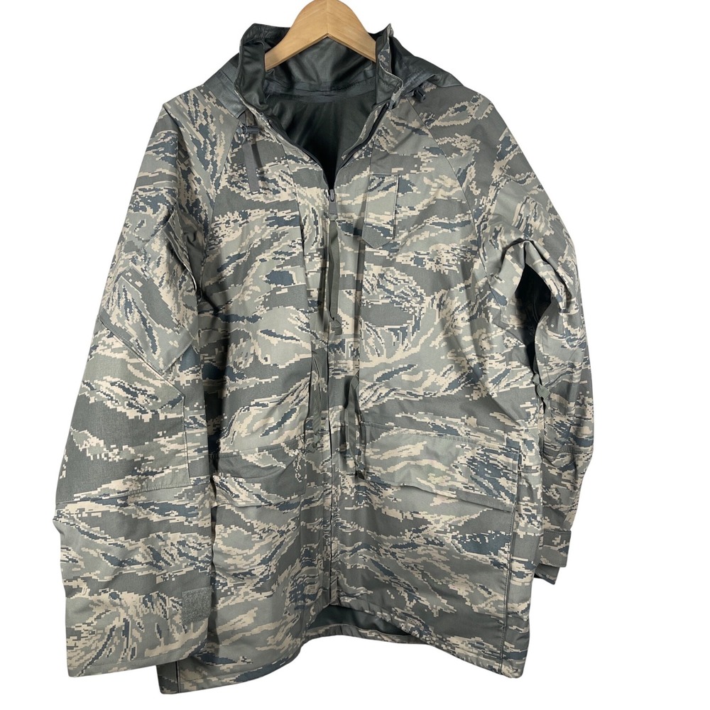 Military All Purpose Parka Digital Tiger Stripe Camo Mens Medium